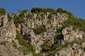Panorama from the area of Ã¢â¬â¹Ã¢â¬â¹Rusenski Lom Nature Park with high vertical limestone cliffs